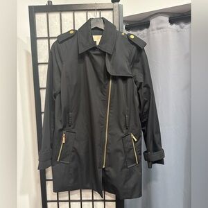 Michael Kors Black Coat with Gold Label